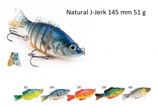 Wobbler Raiden Natural J-Jerk 145 (145mm, 51g, 0.5-1.5m, Sinking)